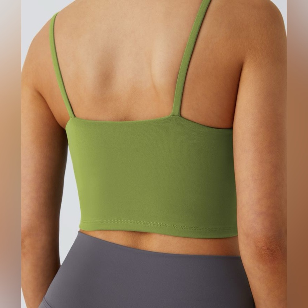 Halara Basic Padded Workout Cropped Tank Top - Si… - image 6